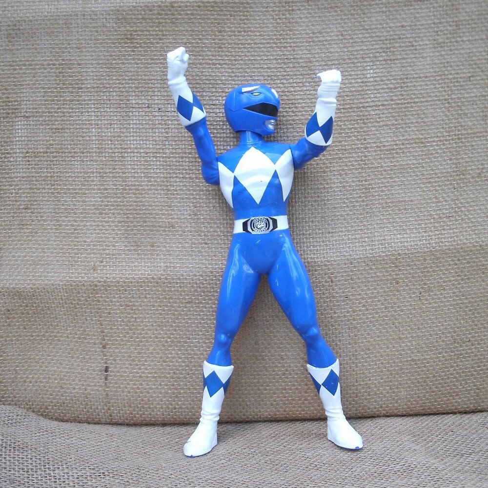 Power Rangers Blue Ranger Plastic Figure Hasbro 2020 - Picture 11 of 14